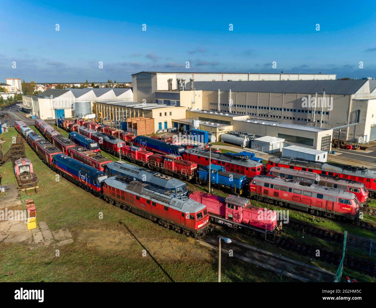 DB-Fahrzeuginstandhaltungsanlage in CB hat wieder eine Zukunft Stockfoto