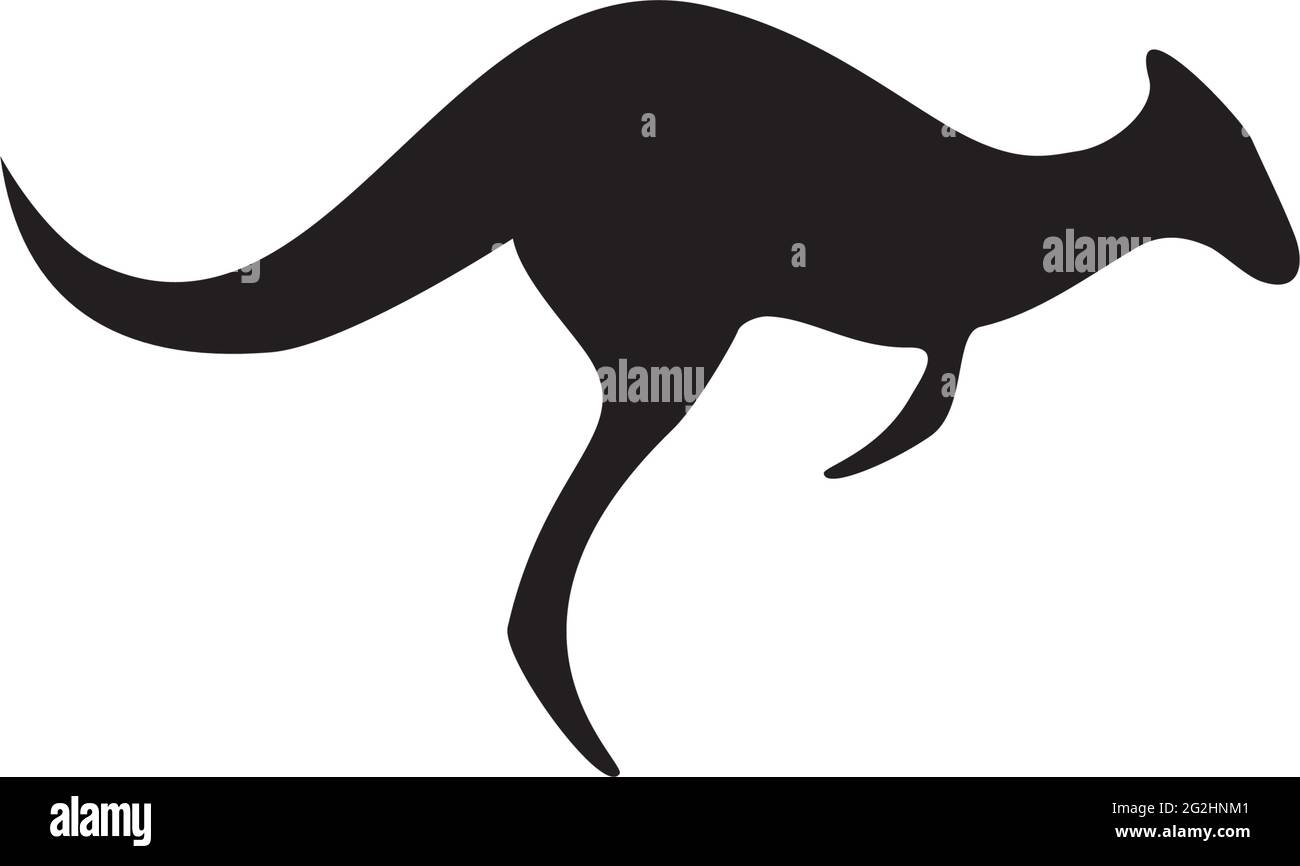 Kangaroo icn Logo Design Vektor Vorlage Stock Vektor
