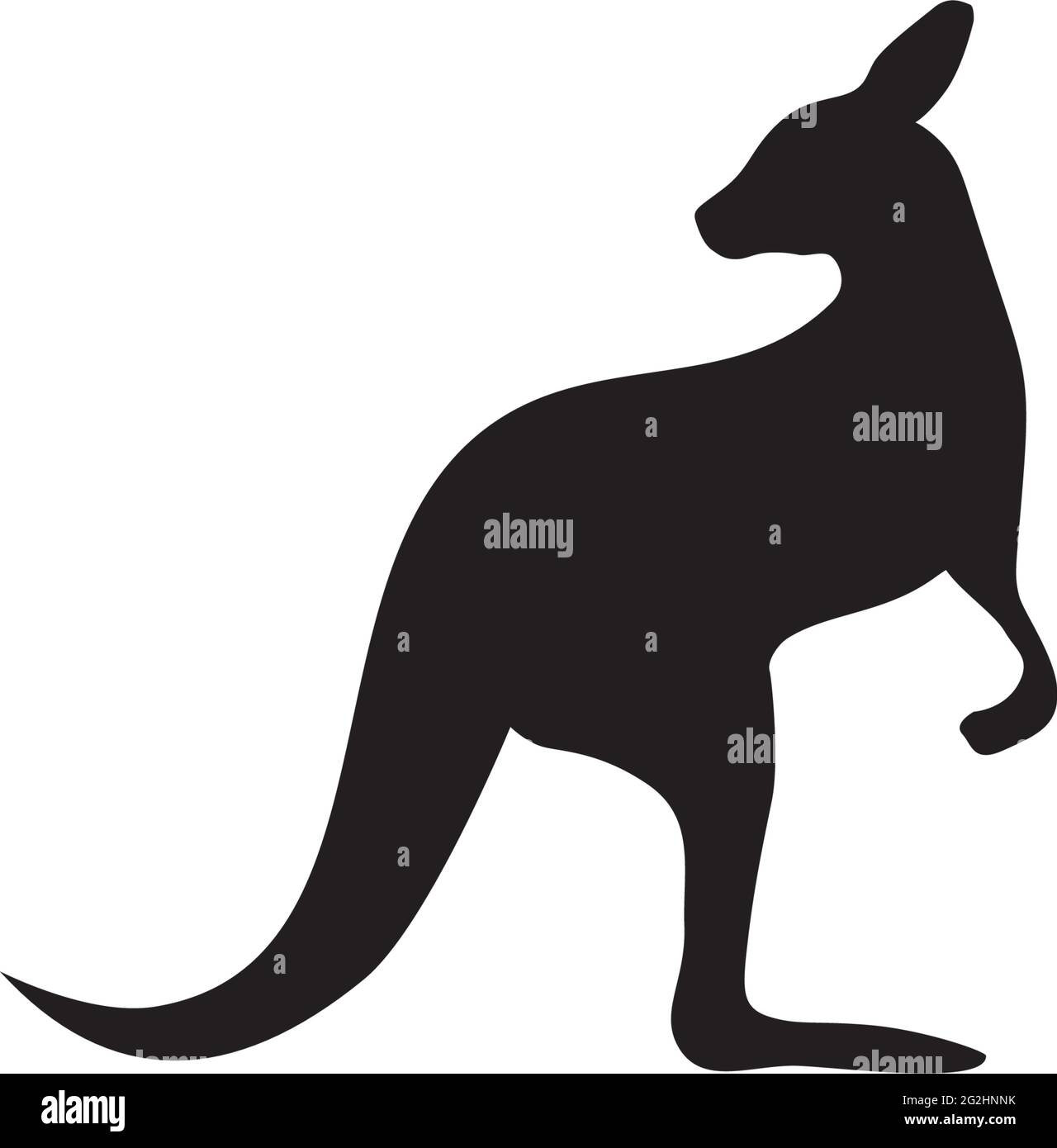 Kangaroo icn Logo Design Vektor Vorlage Stock Vektor