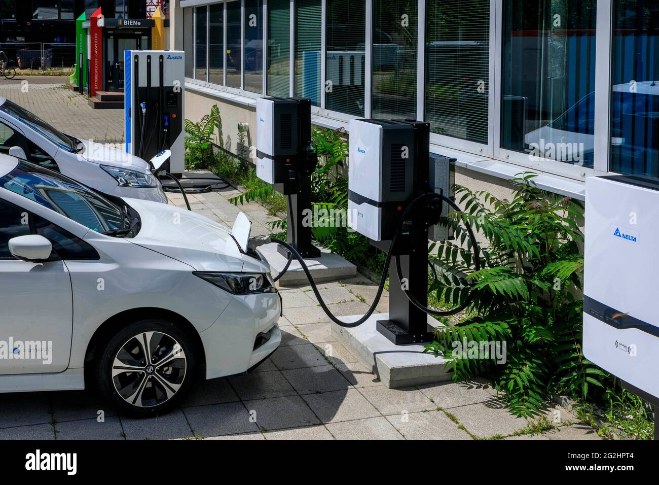 BTU Cottbus: Fahrzeugbatterien sollen die Stromnetze stabilisieren Stockfoto