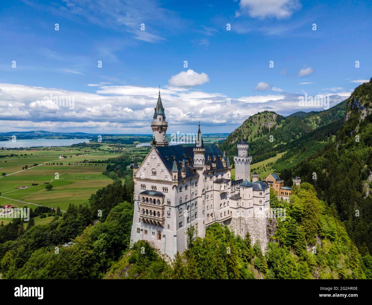 Schloss Neuschwanstein in Schwangau (König Ludwig II.) Stockfoto