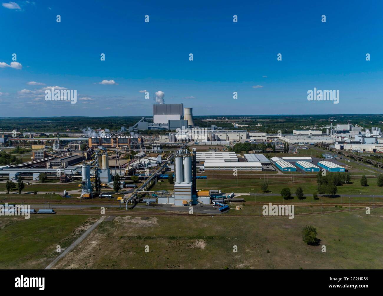 Strukturwandel - Industriepark Black Pump Stockfoto