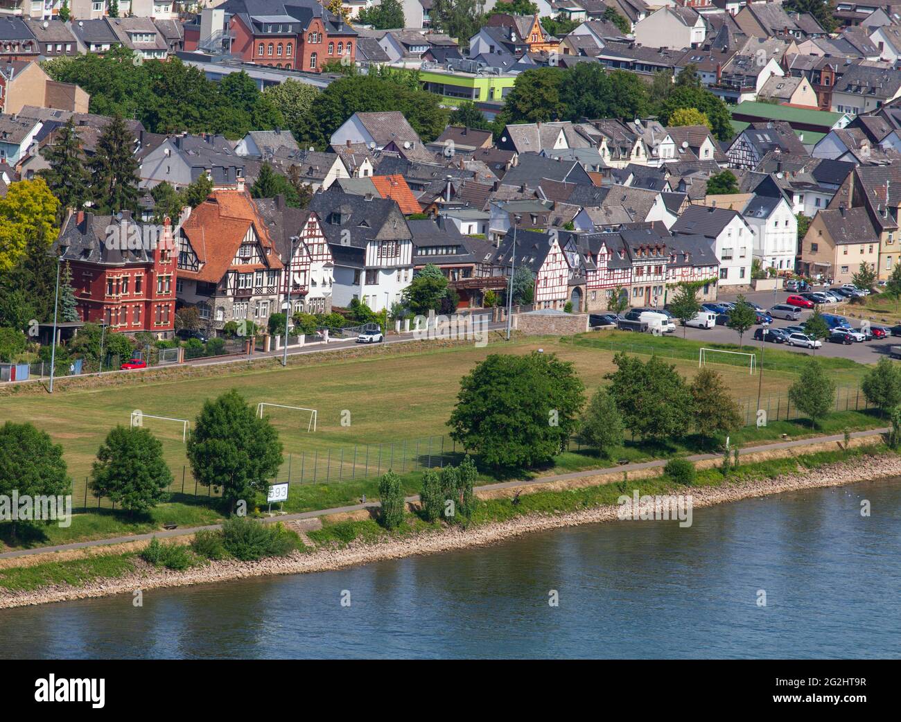 Neuendorf und Rheintal, Koblenz, Rheinland-Pfalz, Deutschland, Europa Stockfoto