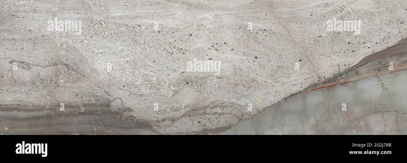 Italienischer Marmor Textur Hintergrund, natürliche Breccia Marmorfliesen für keramische Wand und Boden, Emperador Premium glänzend Granit Platte Stein Keramikfliesen Stockfoto