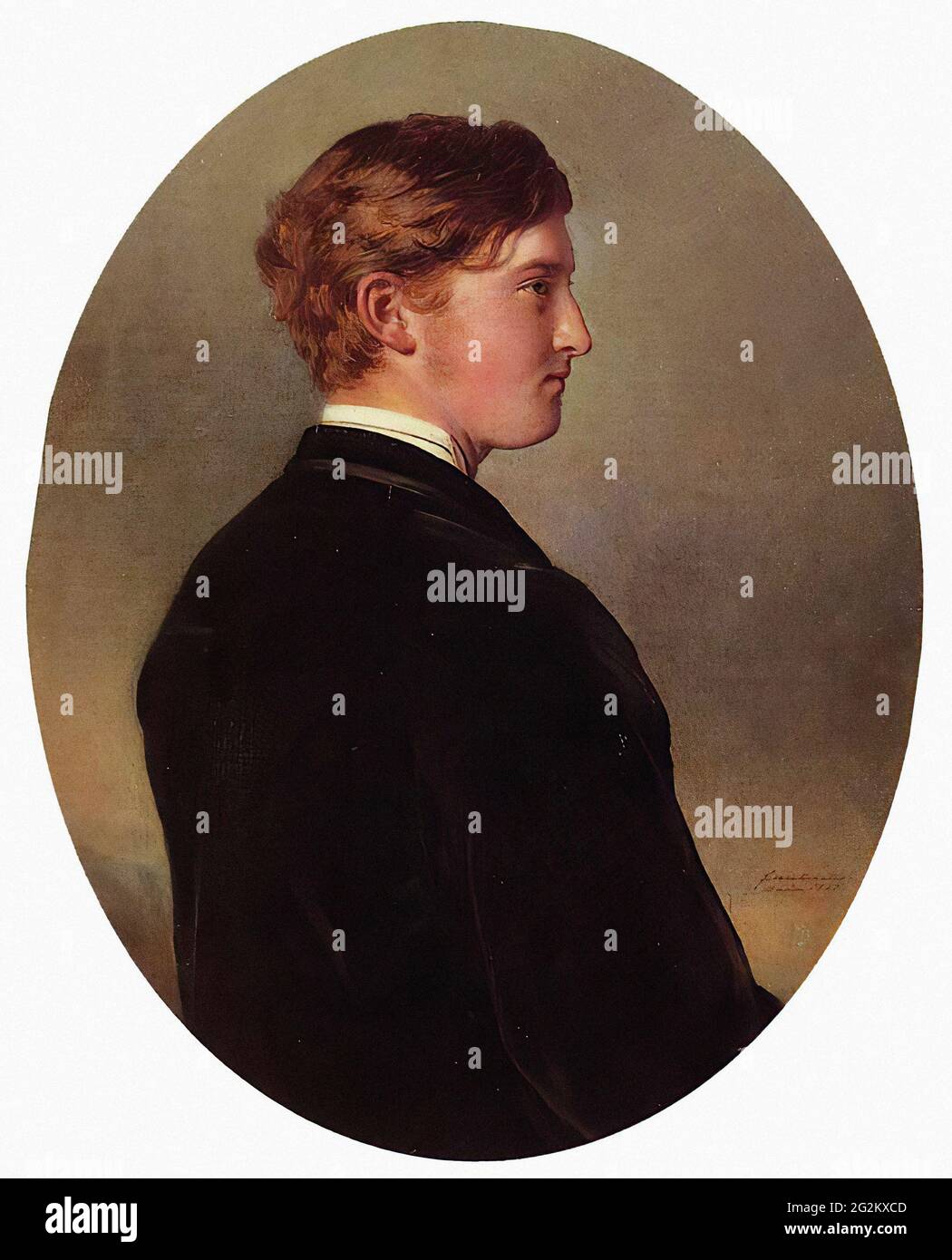 Franz Xaver Winterhalter (1805-1873) - William Douglas Hamilton 12. Duke Hamilton 1863 Stockfoto