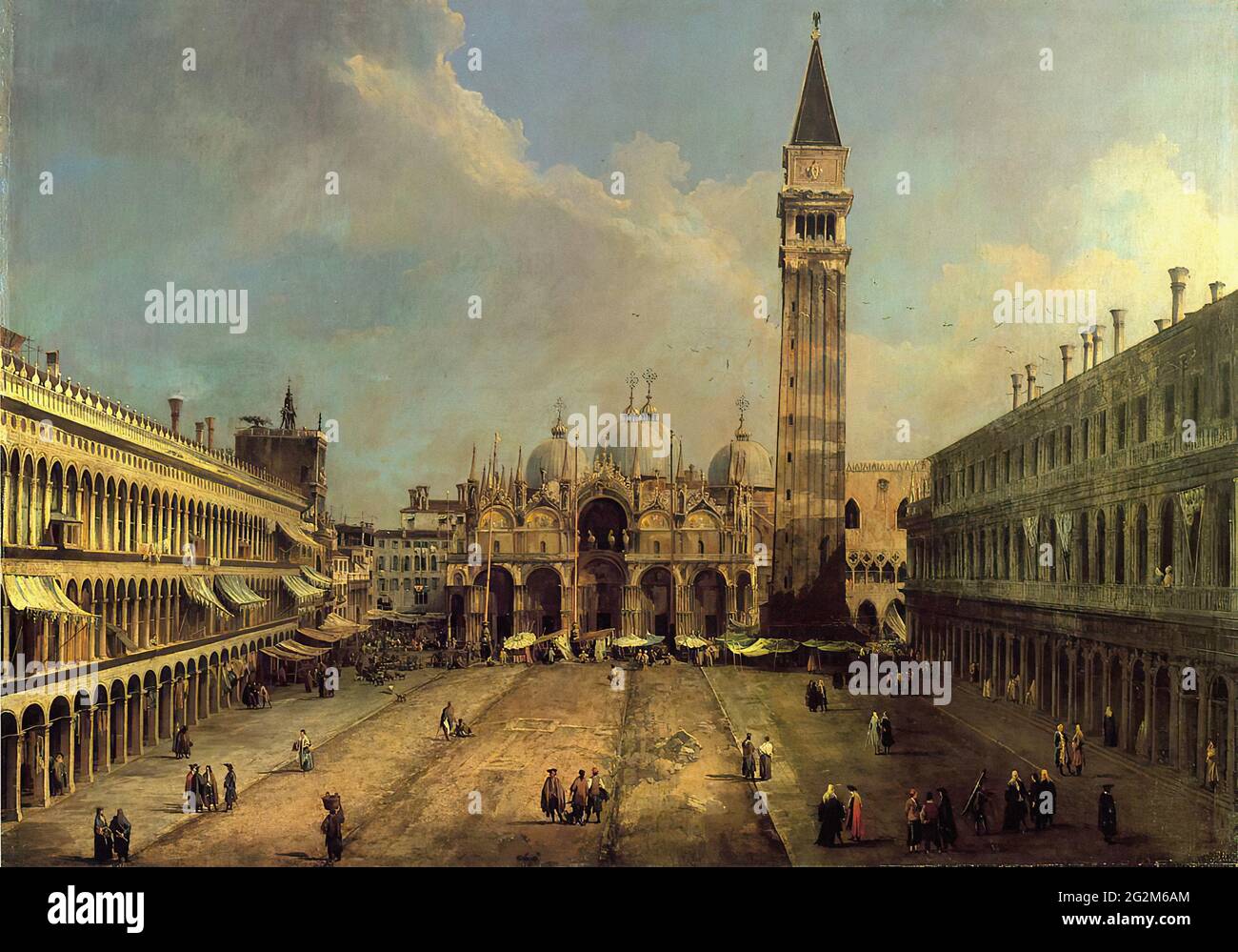 Giovanni Antonio Canal (1697 - 1768) - Canaletto - Piazz San Marco Blick nach Osten entlang der Central Line C 1723 Stockfoto