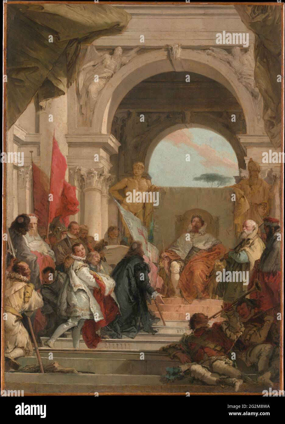 Giovanni Battista Tiepolo - die Investitur von Bischof Harold als Herzog von Franken Stockfoto