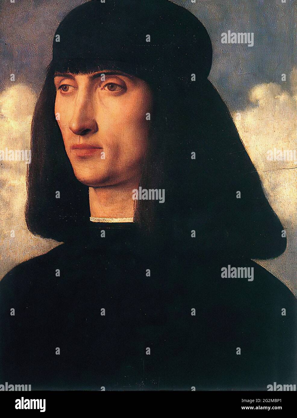 Giovanni Bellini - Porträt junger Mann 1 C 1500 Stockfoto