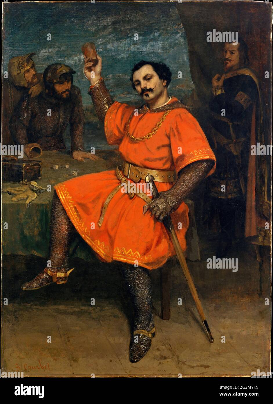 Gustave Courbet - Louis Gueymard 1822 1880 als Robert Le Diable Stockfoto
