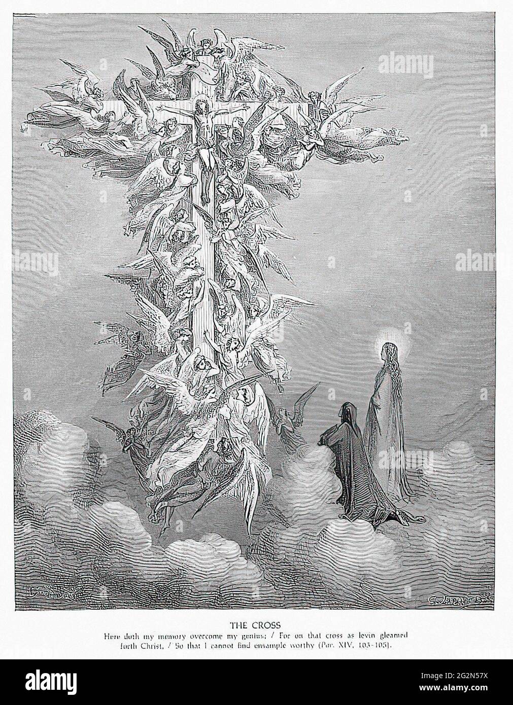 Gustave Doré - Kreuz Stockfoto