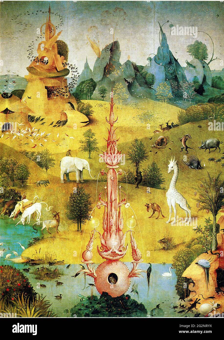 Hieronymus Bosch Garten Irdische Freuden Stockfotografie Alamy