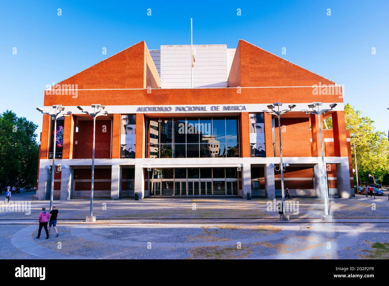 Das Auditorio Nacional de Música, National Auditorium of Music, ist ein Komplex von Konzertsälen in Madrid, Spanien und der wichtigsten Konzerthalle in t Stockfoto
