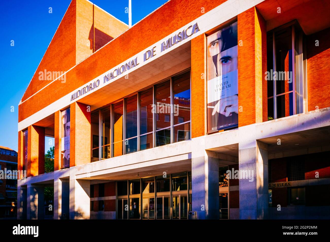 Das Auditorio Nacional de Música, National Auditorium of Music, ist ein Komplex von Konzertsälen in Madrid, Spanien und der wichtigsten Konzerthalle in t Stockfoto