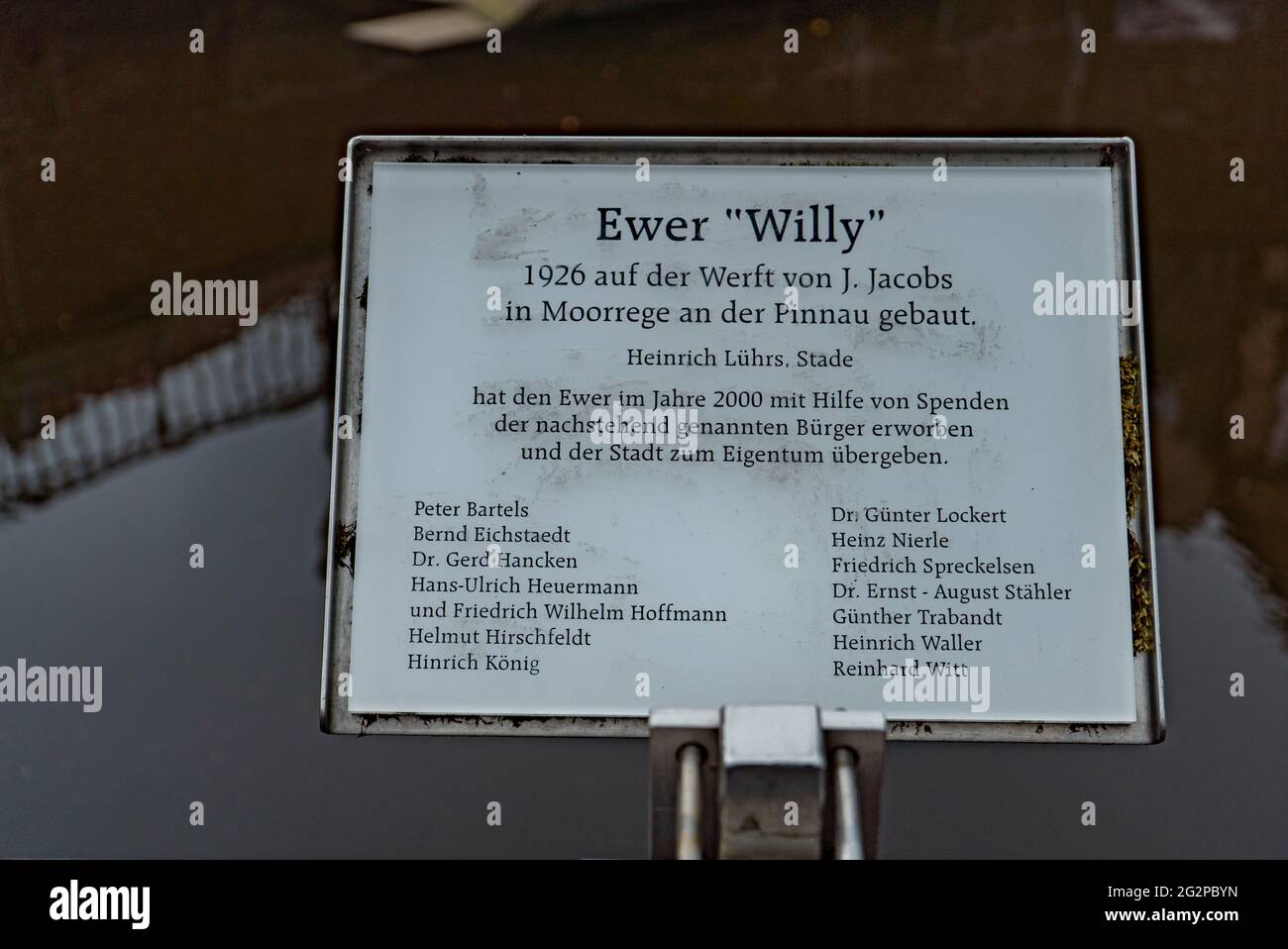 Ever Willy Museumsboot in Stade - STADT STADE, DEUTSCHLAND - 10. MAI 2021 Stockfoto