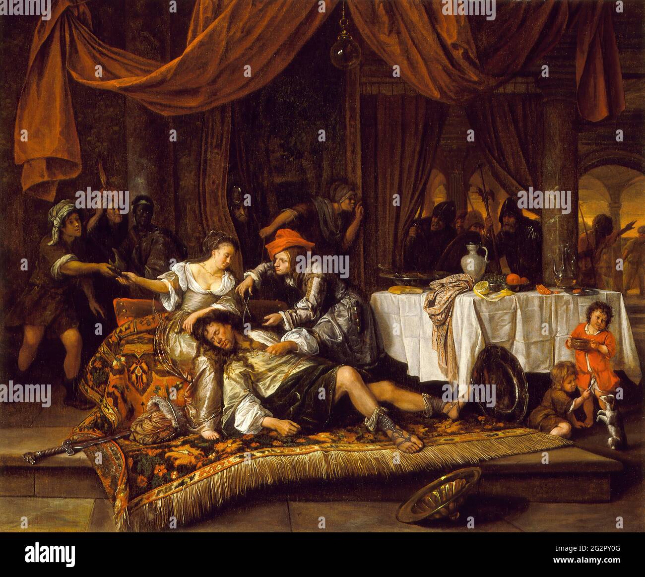 Samson And Delilah Painting Stockfotos Und Bilder Kaufen Alamy
