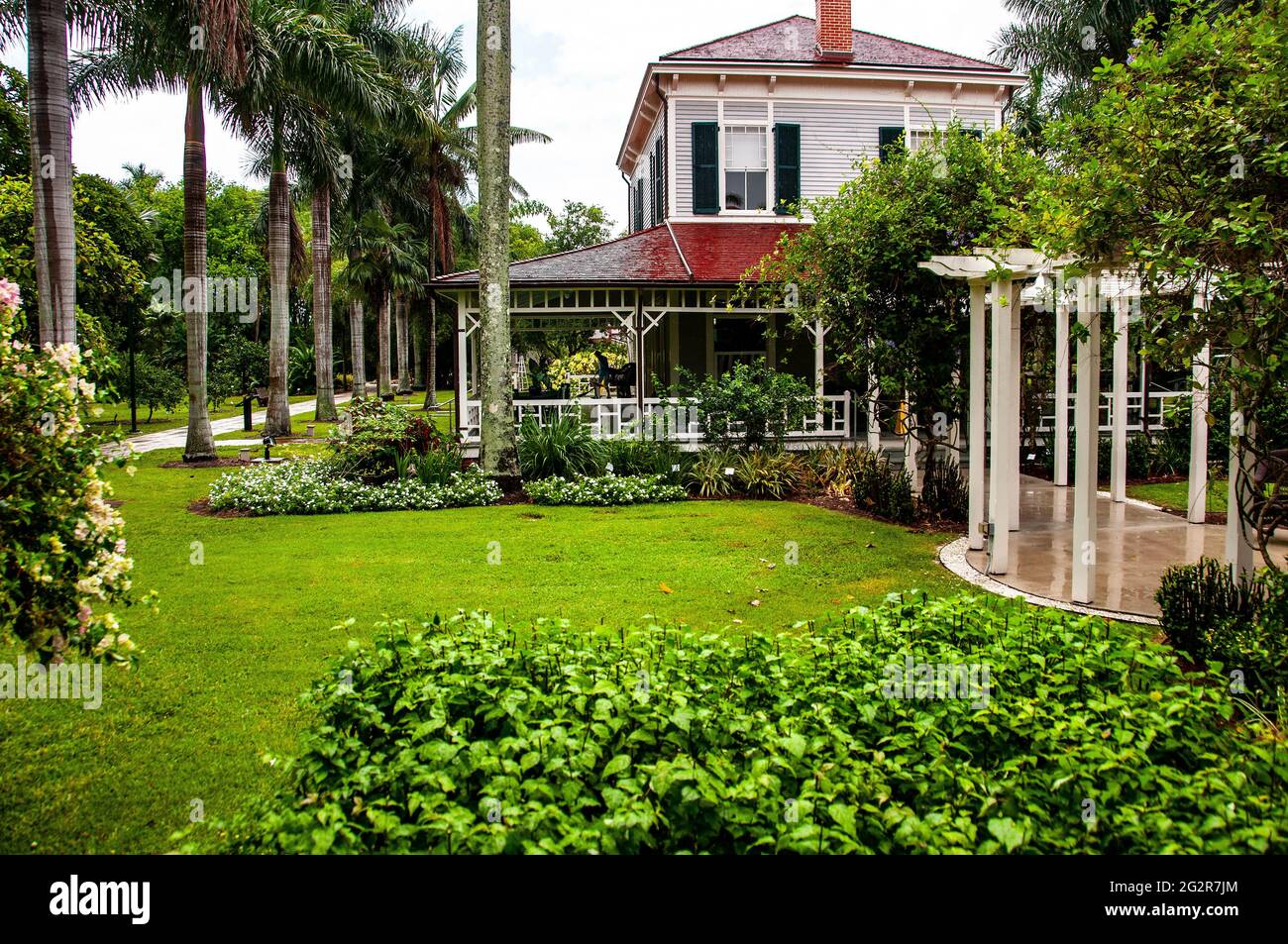 Die Winterresidenz von Thomas Edison, Edison Ford Winter Estates, Fort Myers, Florida Stockfoto