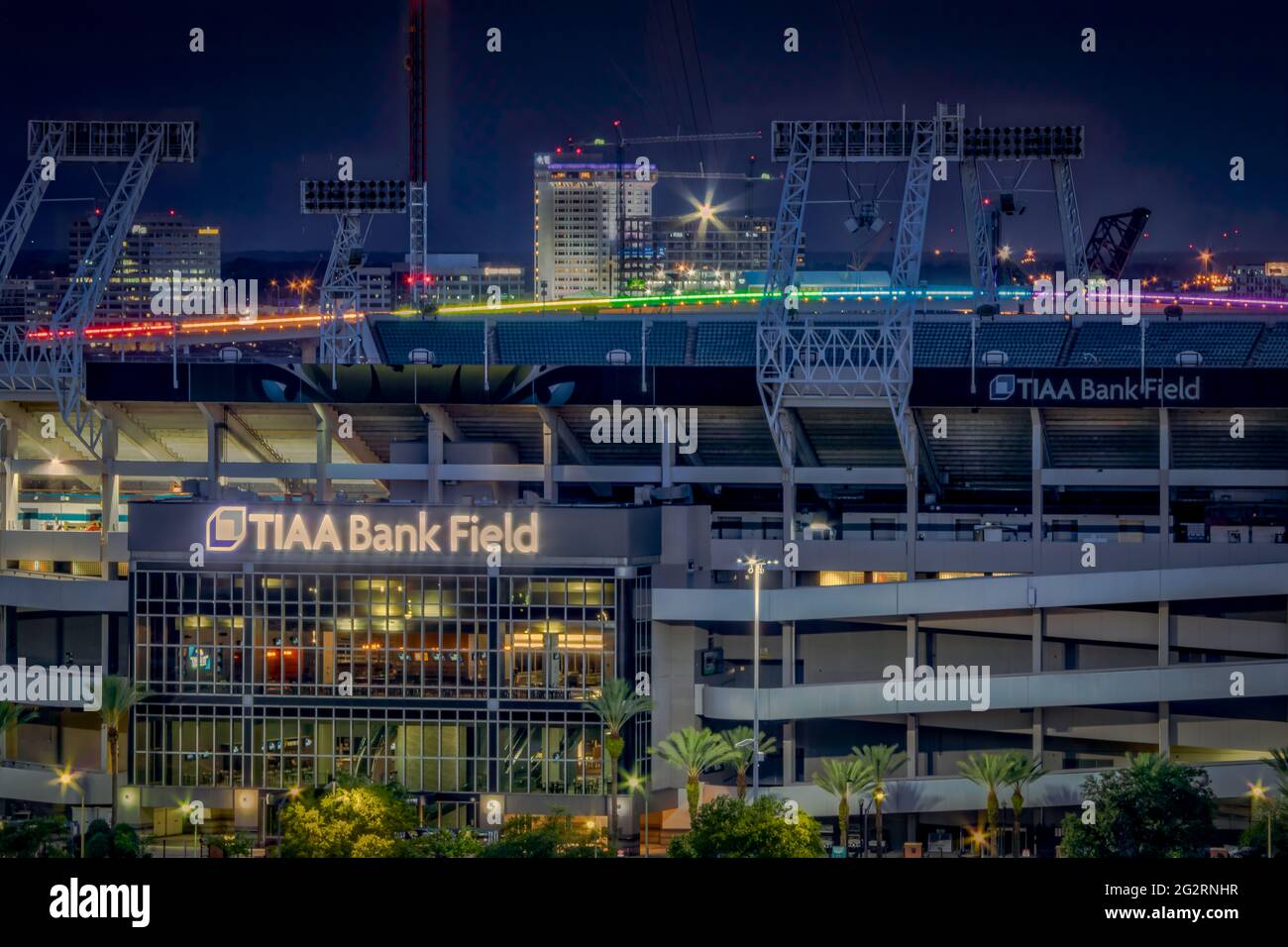 Skyline von Jacksonville Stockfoto