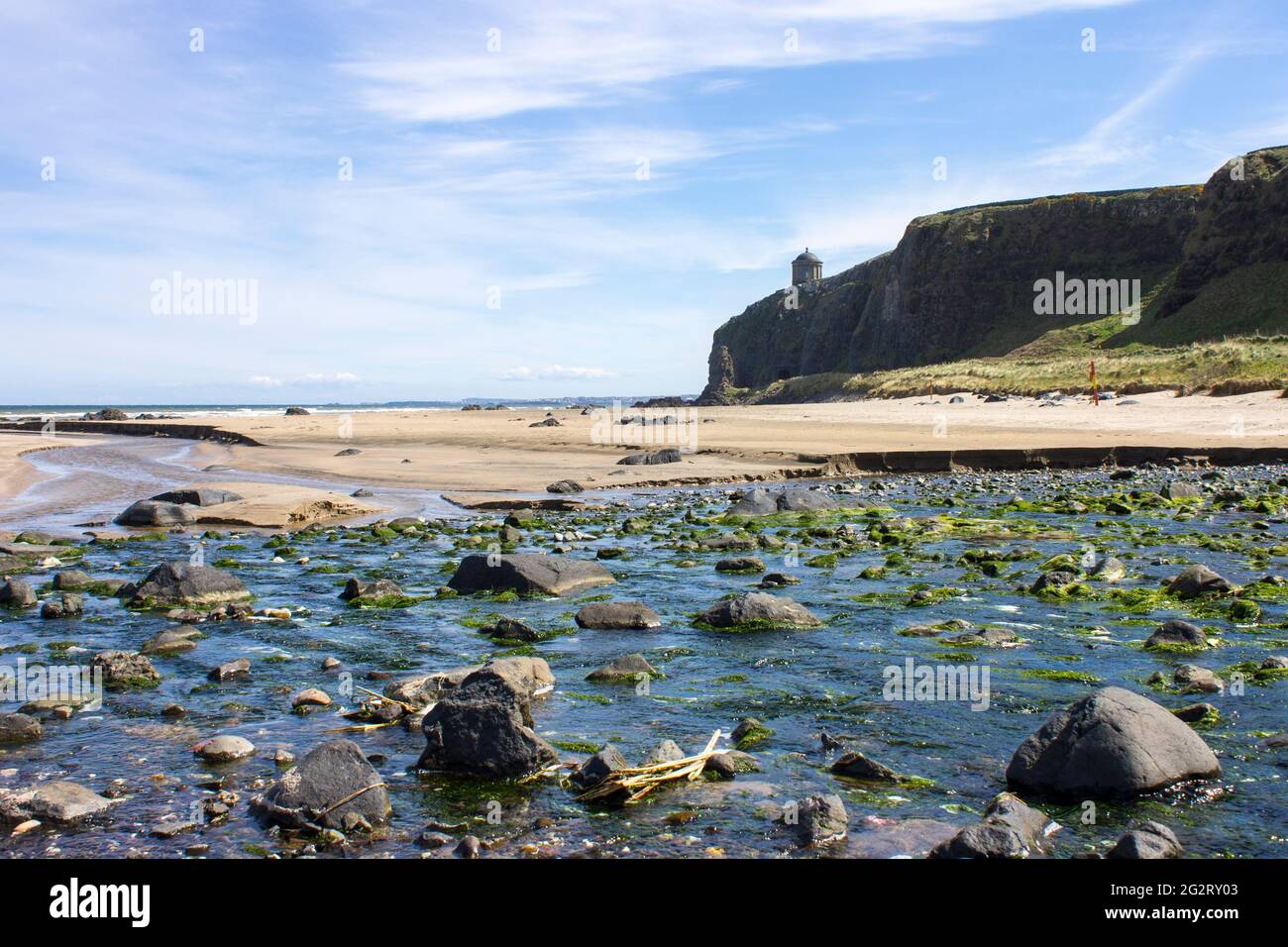 Auch bergab Benone Strand, Strand, einen großen Sand strand in Castlerock, County Derry, Nordirland genannt Stockfoto