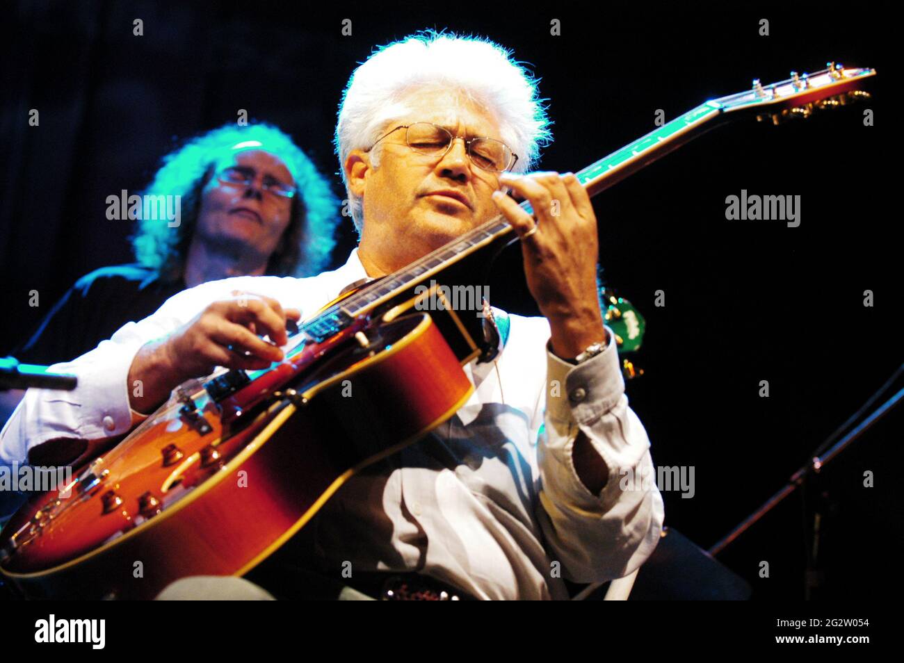 Larry Coryell Trio, Larry Coryell, Mark Egan, Danny Gottlieb, Jazz, Musik, Foto Kazimierz Jurewicz, Stockfoto