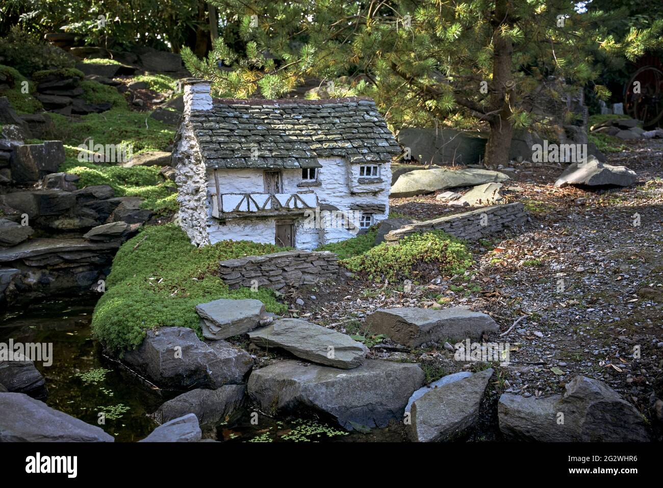 Model Village, Flookburgh, Cumbria, Lake District England, Großbritannien Stockfoto