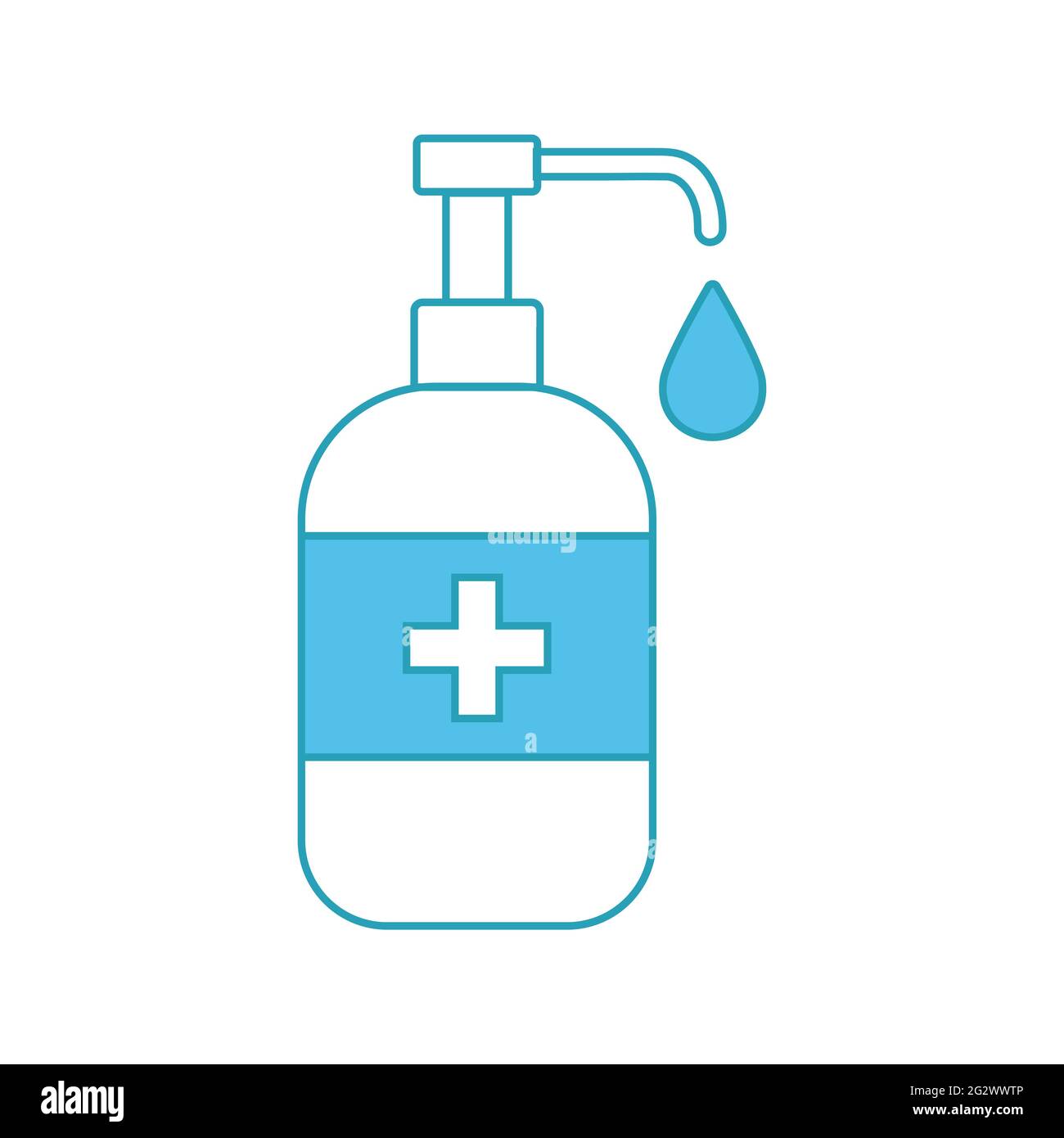 Alkohol-Gel-Flaschen-Desinfektionsmittel für Hände und medizinische  Gesichtsmasken 11411772 Stock-Photo bei Vecteezy