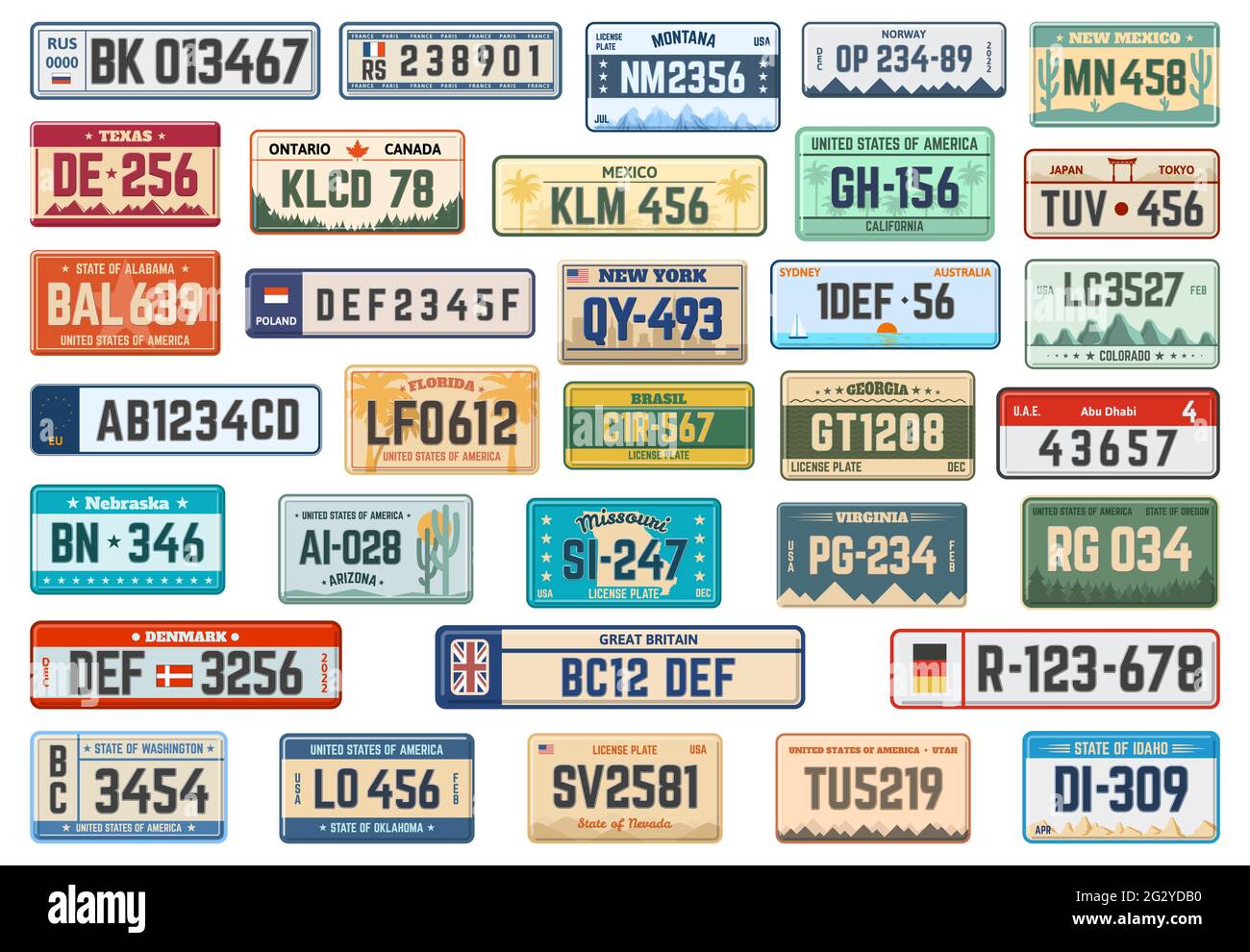 Florida Car Number Plate Usa Stockfotos und -bilder Kaufen - Alamy