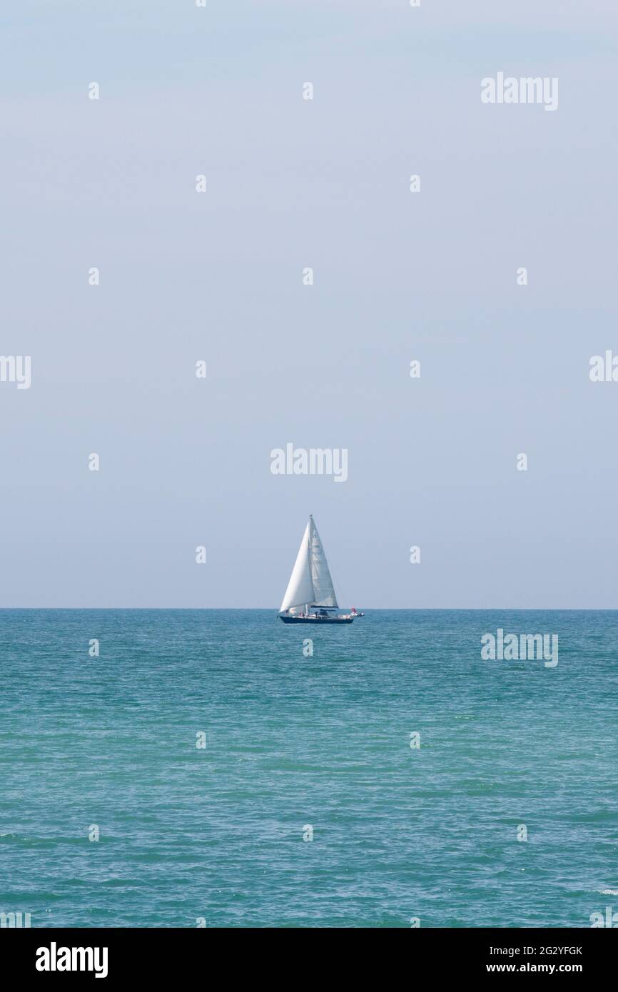 Boot auf dem Wasser Stockfoto