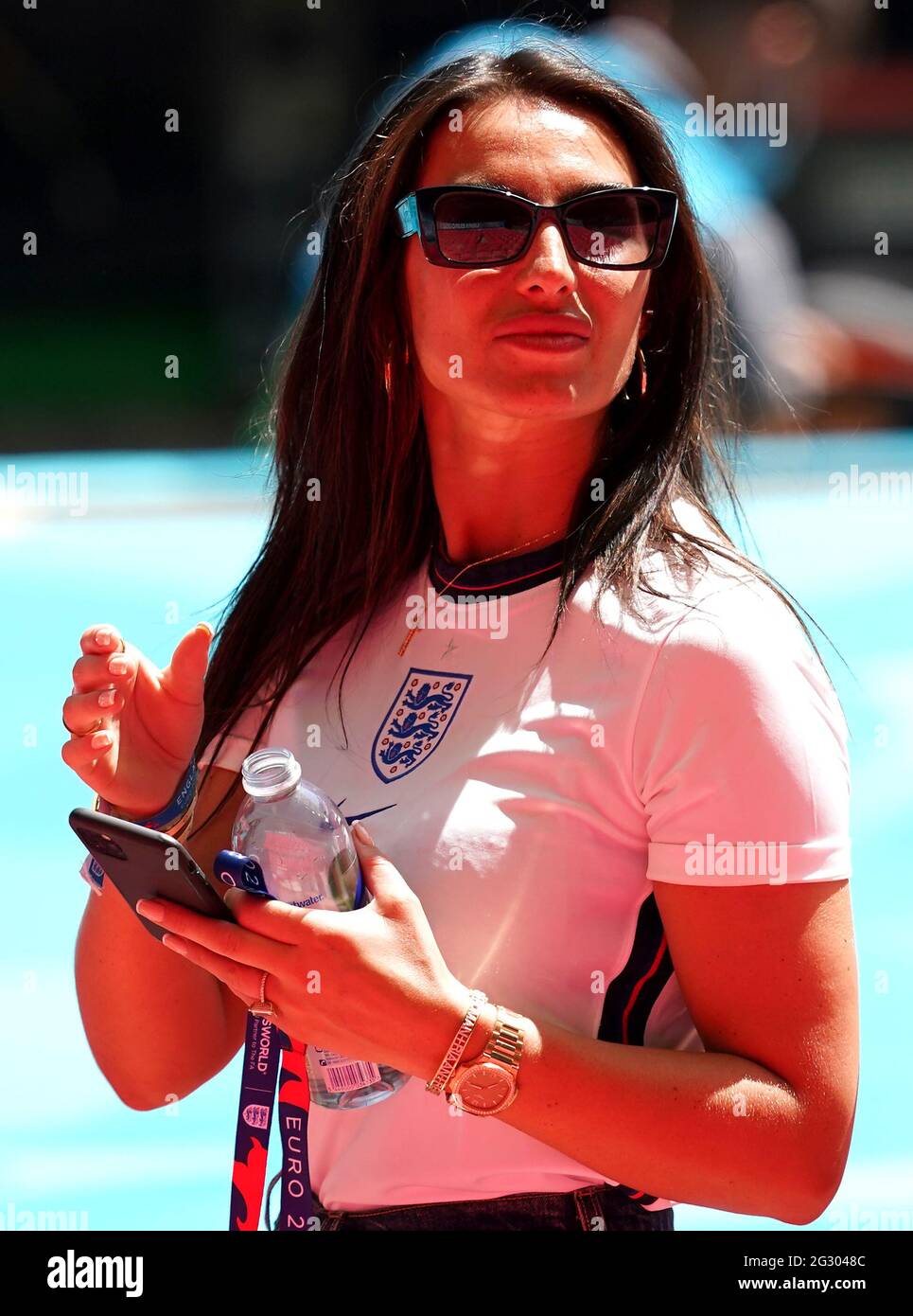 Annie Kilner während des UEFA Euro 2020 Gruppe-D-Spiels im Wembley Stadium, London. Bilddatum: Sonntag, 13. Juni 2021. Stockfoto