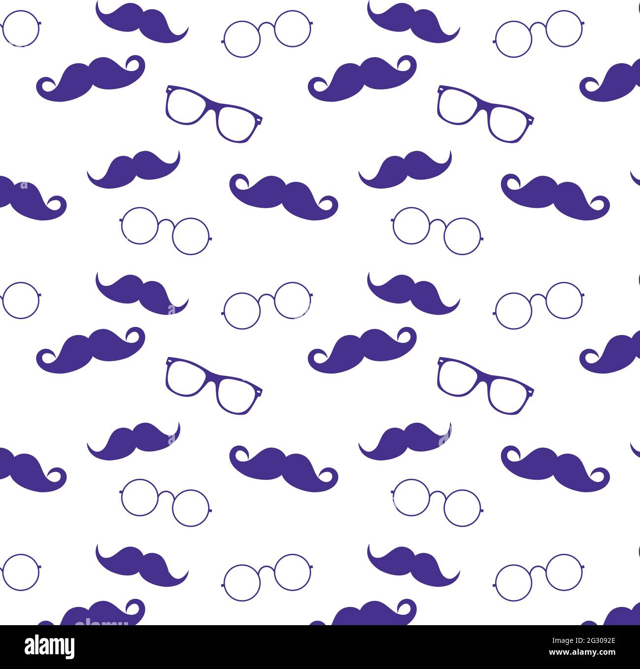 Hipster-Stil Set Fliege, Brille und Schnurrbärte. vektor abstrakte Illustration Hintergrund. Herren-Look. Stock Vektor