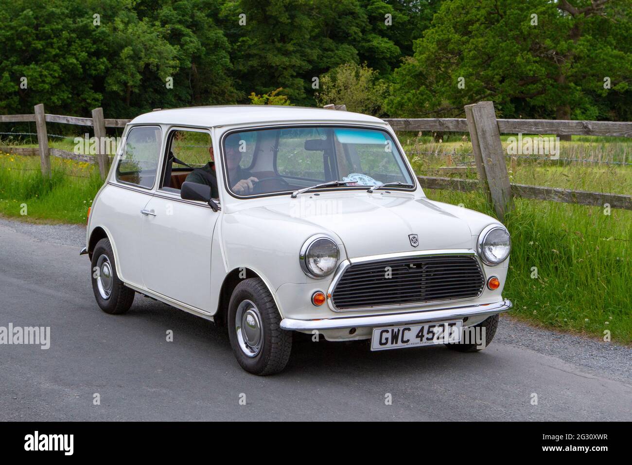 1979 70er Jahre Austin Morris Mini 998cc beim 58. Jährlichen Manchester to Blackpool Vintage & Classic Car Run die Veranstaltung ist eine ‘Touring Assembly’ Stockfoto