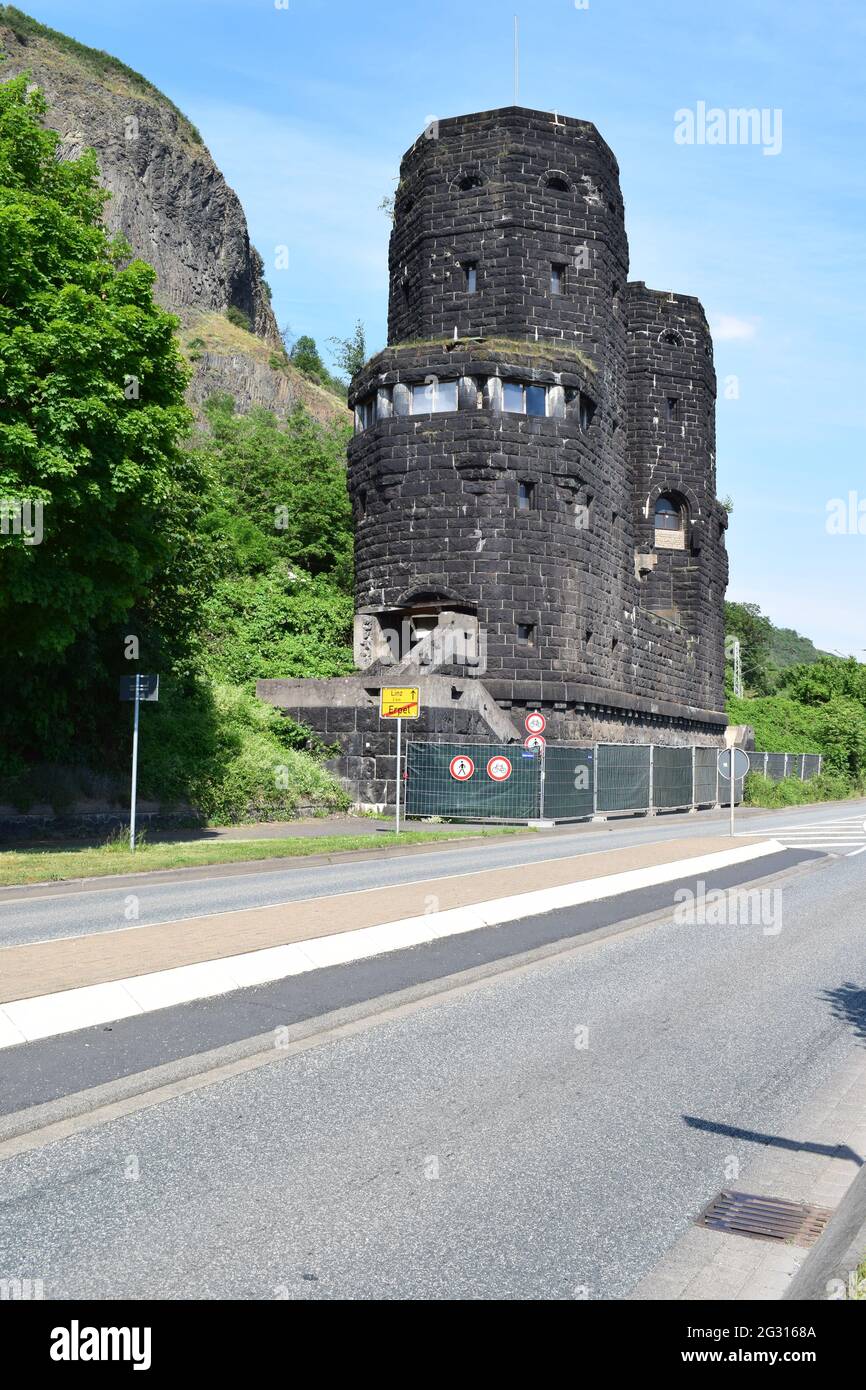 Osttürme der Brücke von Remagen Stockfoto