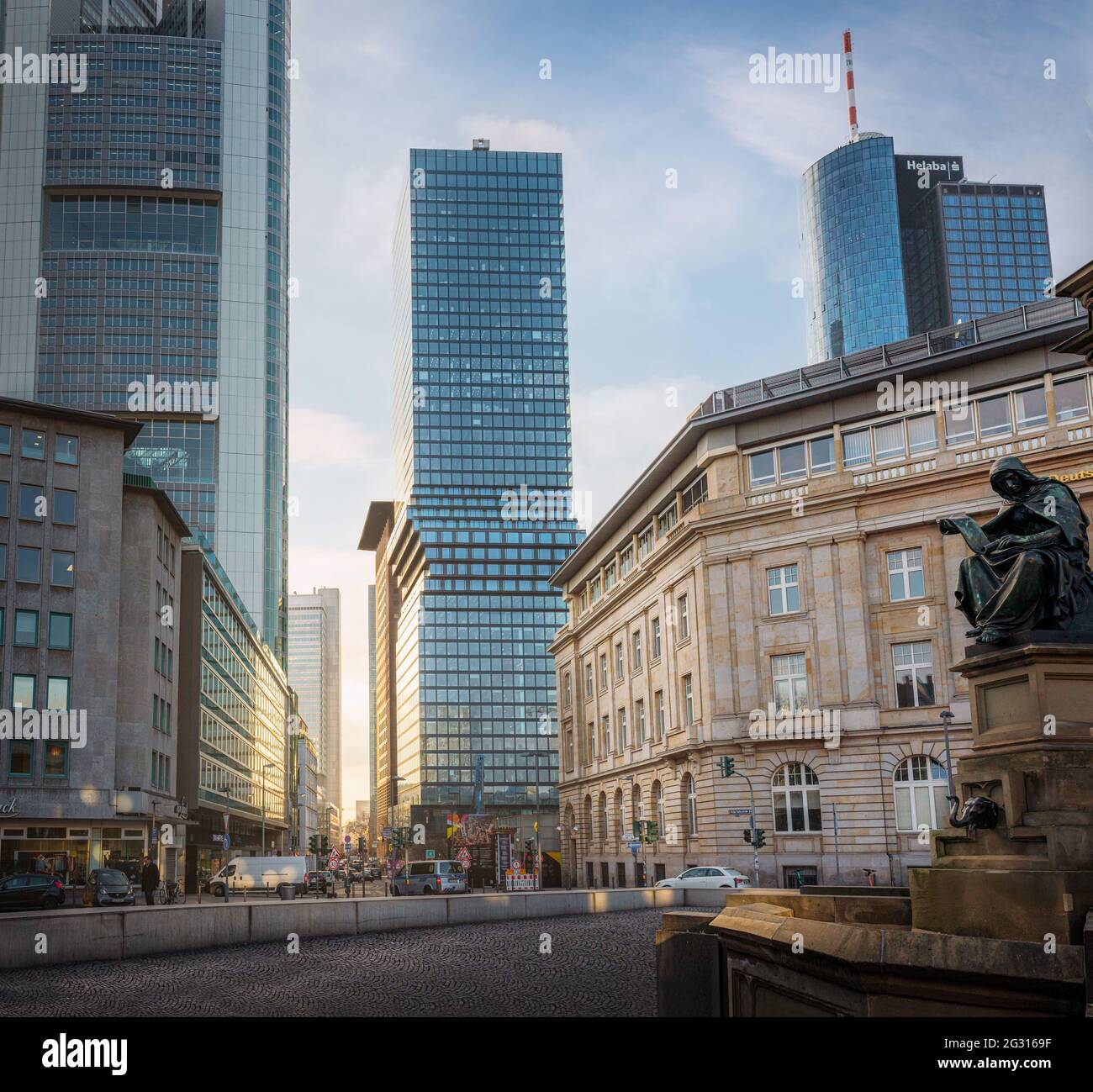 OmniTurm moderner Wolkenkratzer im Zentrum von Frankfurt - Frankfurt, Deutschland Stockfoto