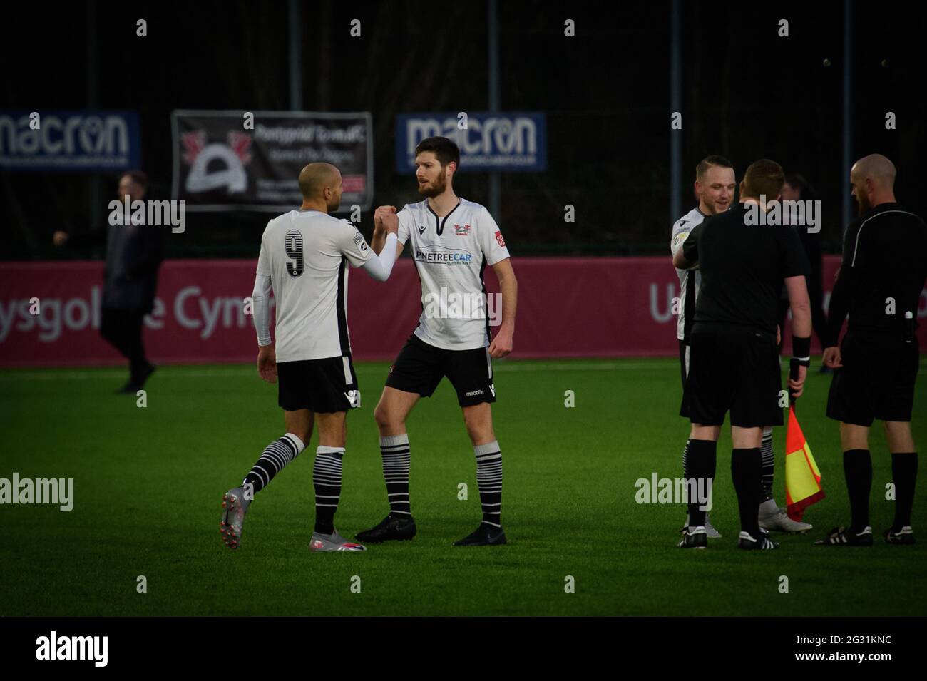 Pontypridd, Wales 12. Dezember 2020. Nathaniel MG Cup Runde eins zwischen Pontypridd Town und Cwmbran Celtic. Stockfoto