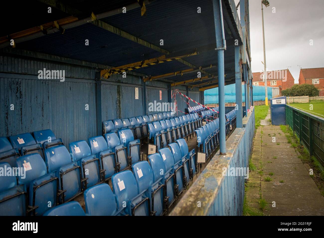 Birkenhead, England 19. Dezember 2020. North West Counties League First Division South Spiel zwischen Cammell Laird 1907 und New Mills. Stockfoto