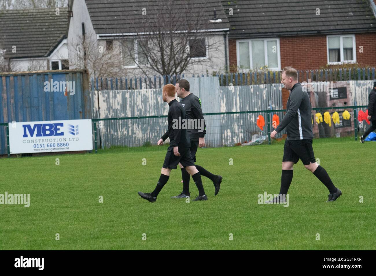 Birkenhead, England 19. Dezember 2020. North West Counties League First Division South Spiel zwischen Cammell Laird 1907 und New Mills. Stockfoto