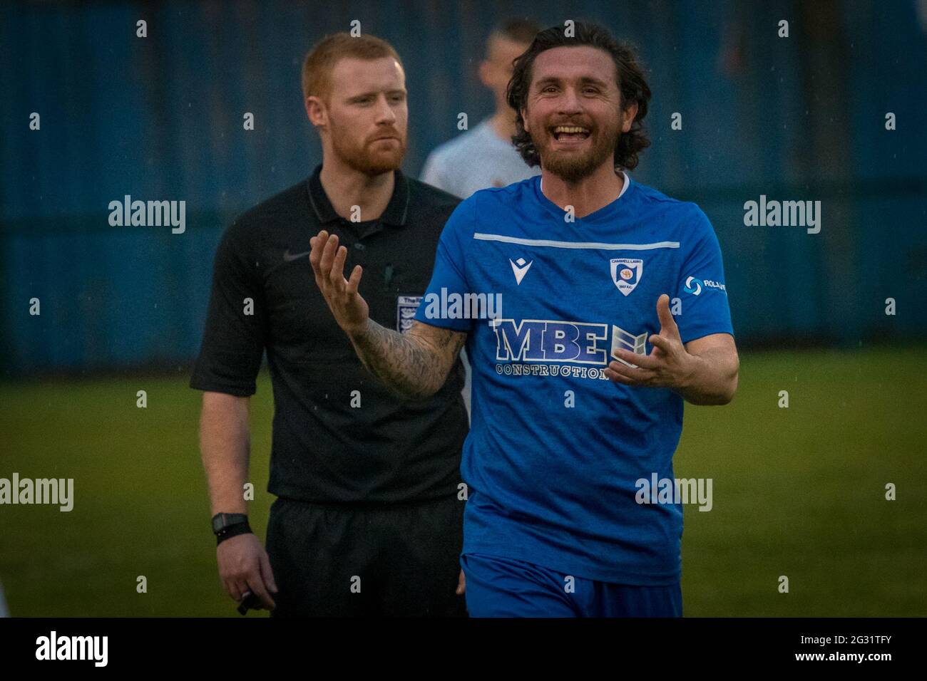 Birkenhead, England 19. Dezember 2020. North West Counties League First Division South Spiel zwischen Cammell Laird 1907 und New Mills. Stockfoto