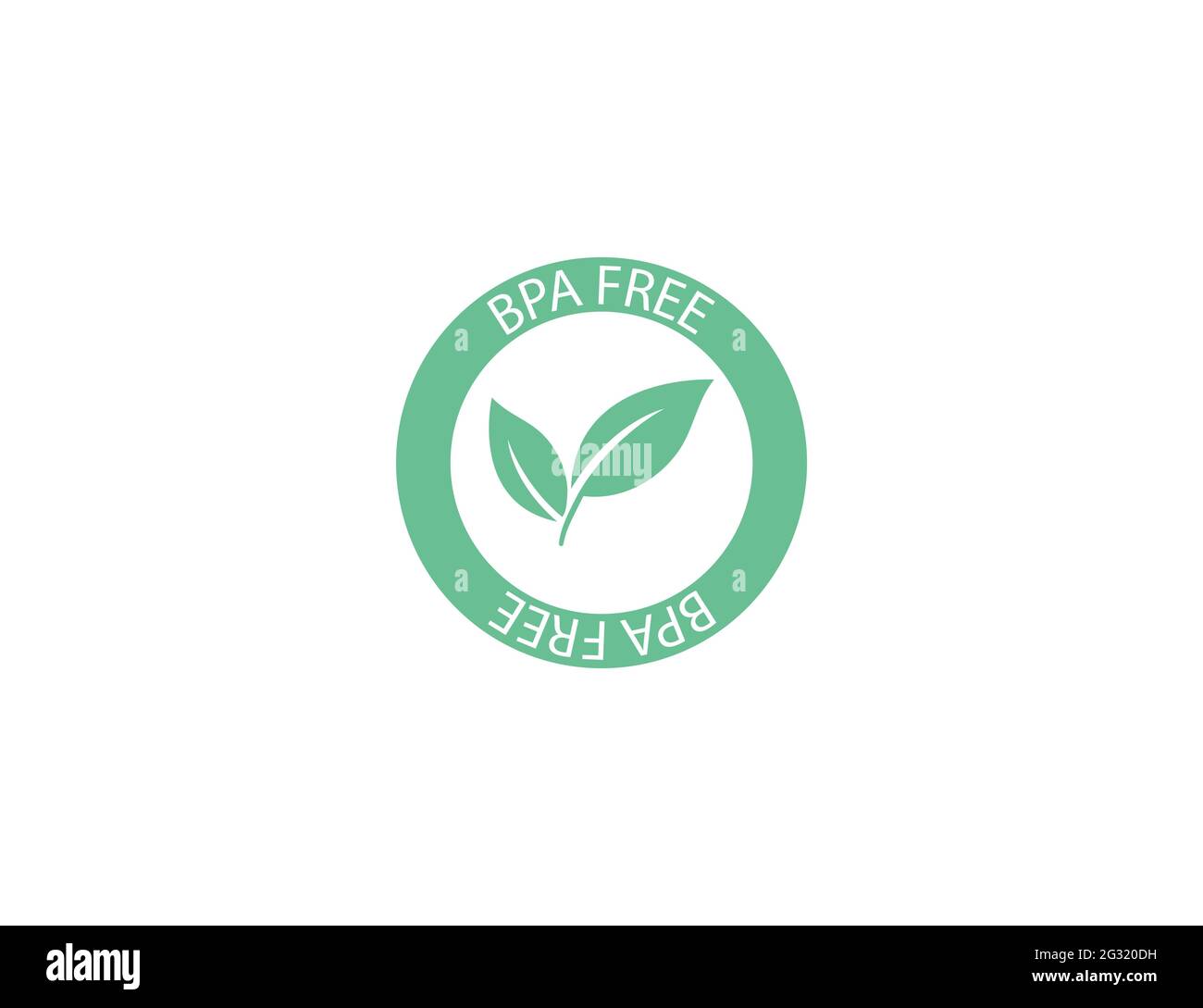BPA-frei, Umweltsymbol Stock Vektor