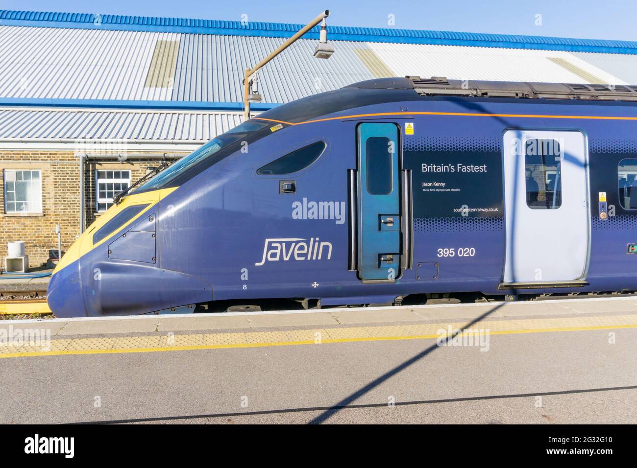 British Rail Class 395 Javelin Zug in Beckenham in Kent. Stockfoto