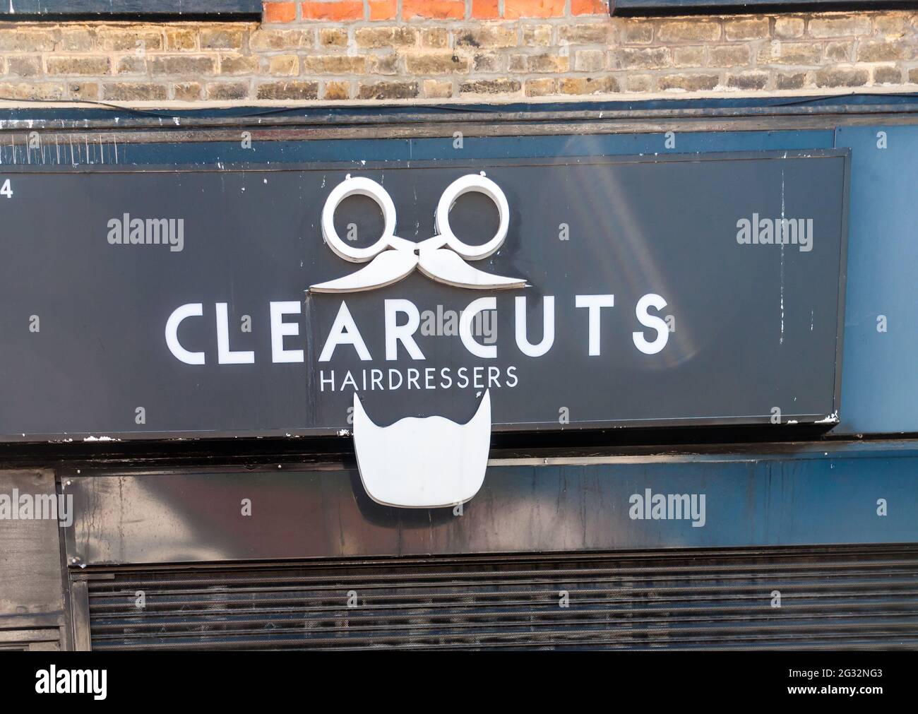 Clear Cut Friseure, Plashet Road, Forest Gate, London Stockfoto