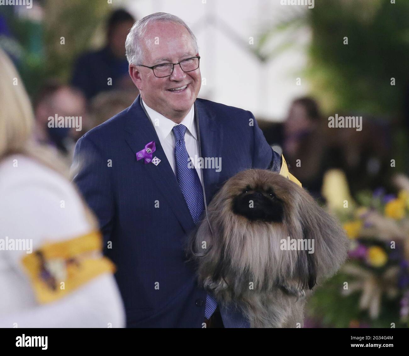 Tarrytown, Usa. Juni 2021. Die Pekingese gewinnt die Best in Show auf der 145. Westminster Kennel Club Dog Show im Lyndhurst Estate in Tarrytown, New York, am Sonntag, den 13. Juni 2021. Dieses Jahr wurde die Westminster Dog Show wegen COVID-19 verschoben und der Wettbewerb wird im nächsten Jahr wieder zum Madison Square Garden zurückkehren. Foto von John Angelillo/UPI Credit: UPI/Alamy Live News Stockfoto