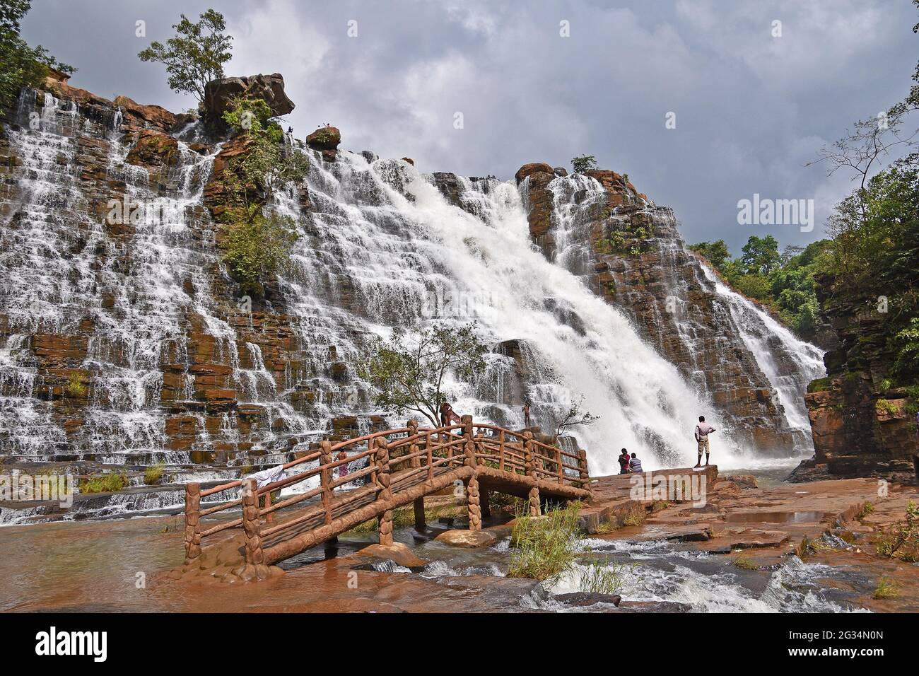 Timathgarh Wasserfälle, Kanger Valley National Park, Jagdalpur, Chattishgarh, Indien Stockfoto