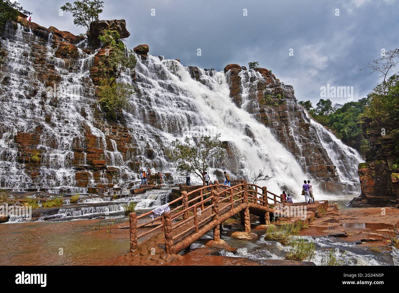 Timathgarh Wasserfälle, Kanger Valley National Park, Jagdalpur, Chattishgarh, Indien Stockfoto