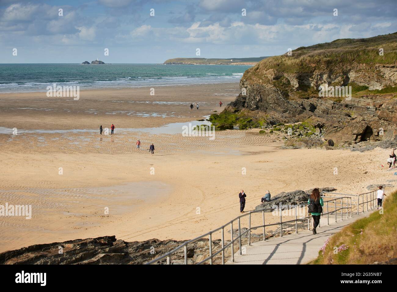 Cornish Touristenziel Hayle, in St Ives Bay, Cornwall, England, Stockfoto