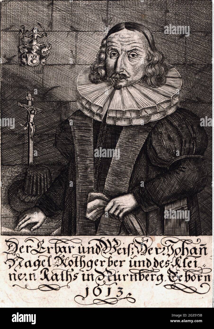 Nagel, Johann, 1613 - nach 1669, deutscher Meister und Ratsmann, ARTIST'S COPYRIGHT MUSS NICHT FREIGEGEBEN WERDEN Stockfoto