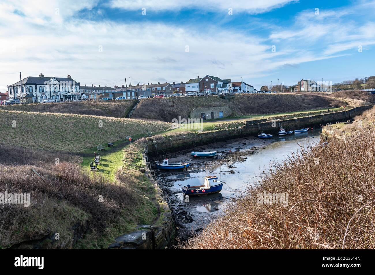 Seaton Schleuse, Northumberland, UK Stockfoto