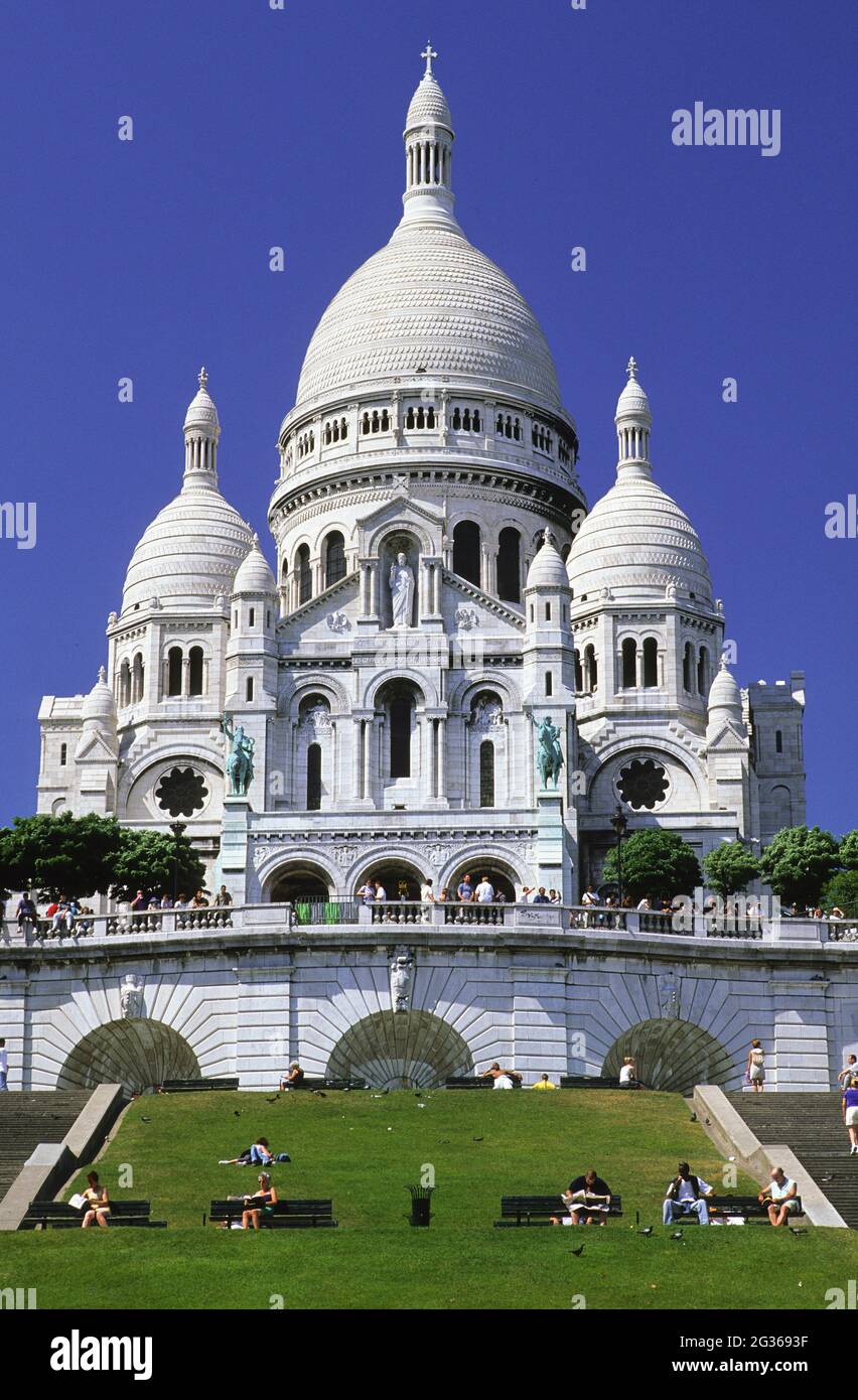 FRANKREICH PARIS (75) 18. ARRONDISSEMENT, SACRÉ-COEUR-KIRCHE Stockfoto