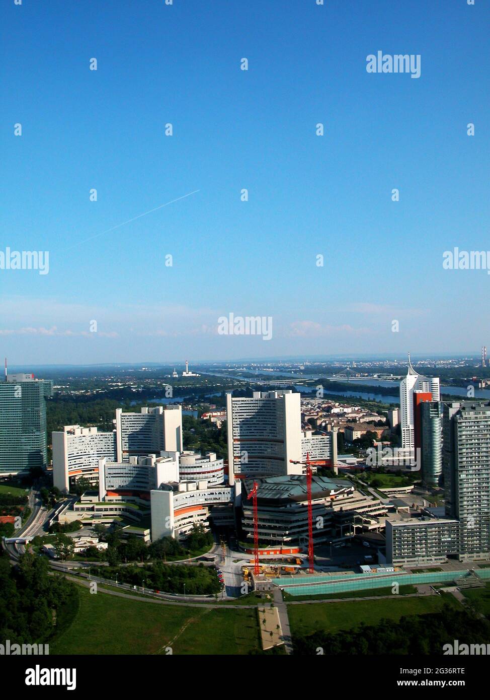 UNO-City, Austria, Wien Stockfoto