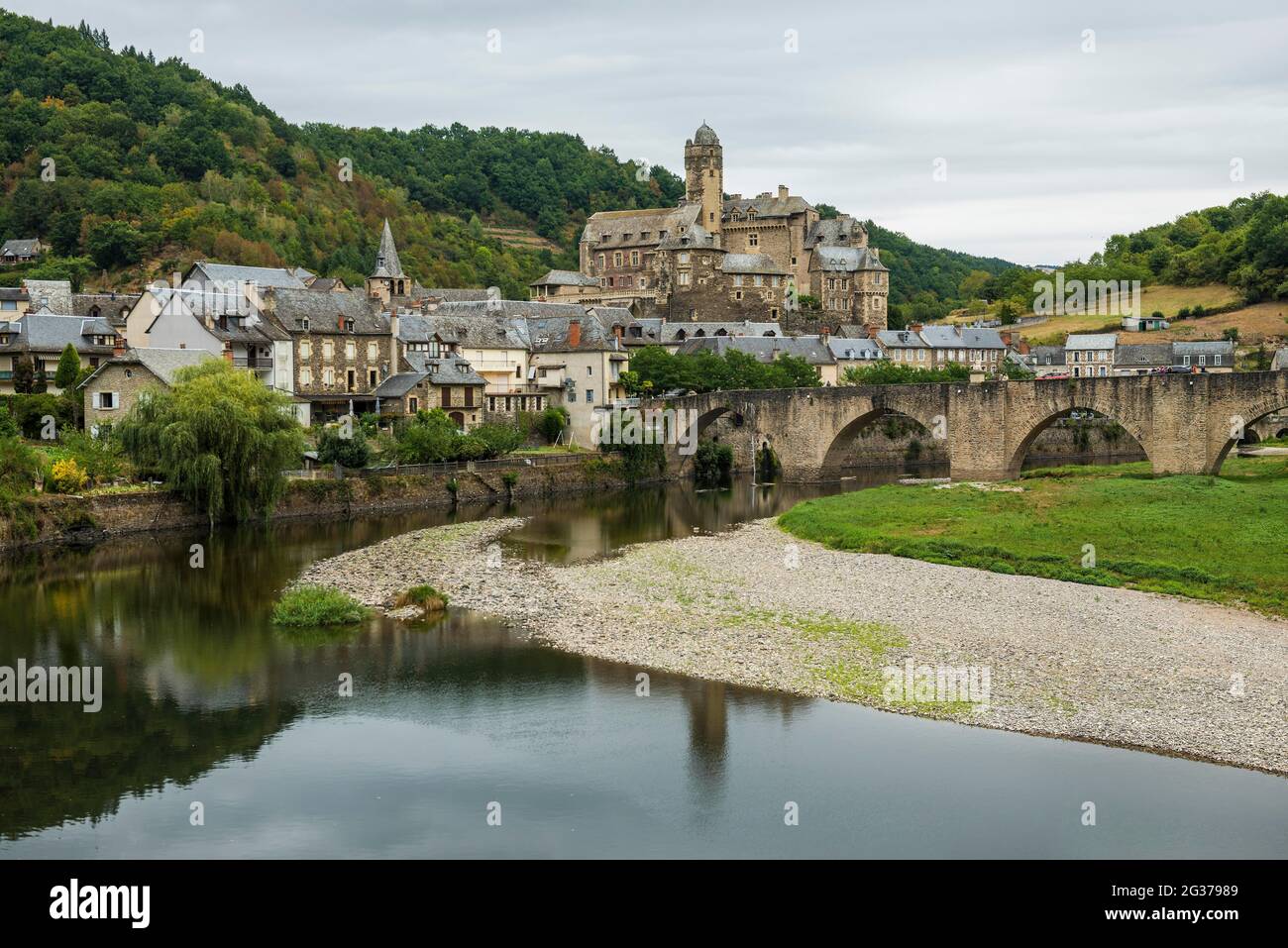 Estaing, Departement Aveyron, Okzitanien, Frankreich Stockfoto