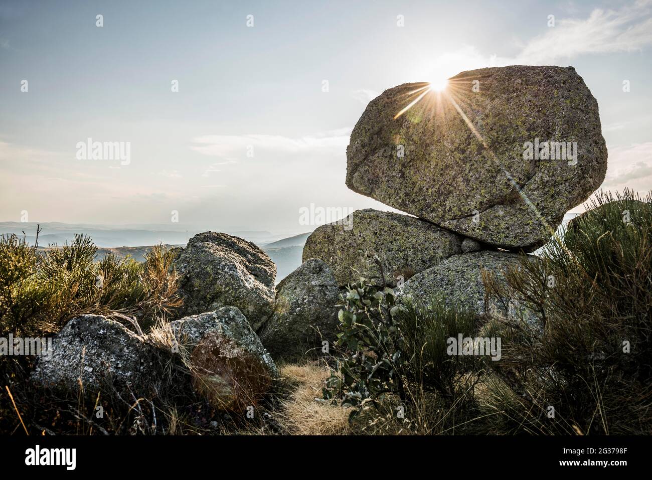 Rocks, Mont Lozere, Gorges du Tarn, Parc National des Cevennes, Nationalpark Cevennes, Lozere, Languedoc-Roussillon, Ockitanie, Frankreich Stockfoto