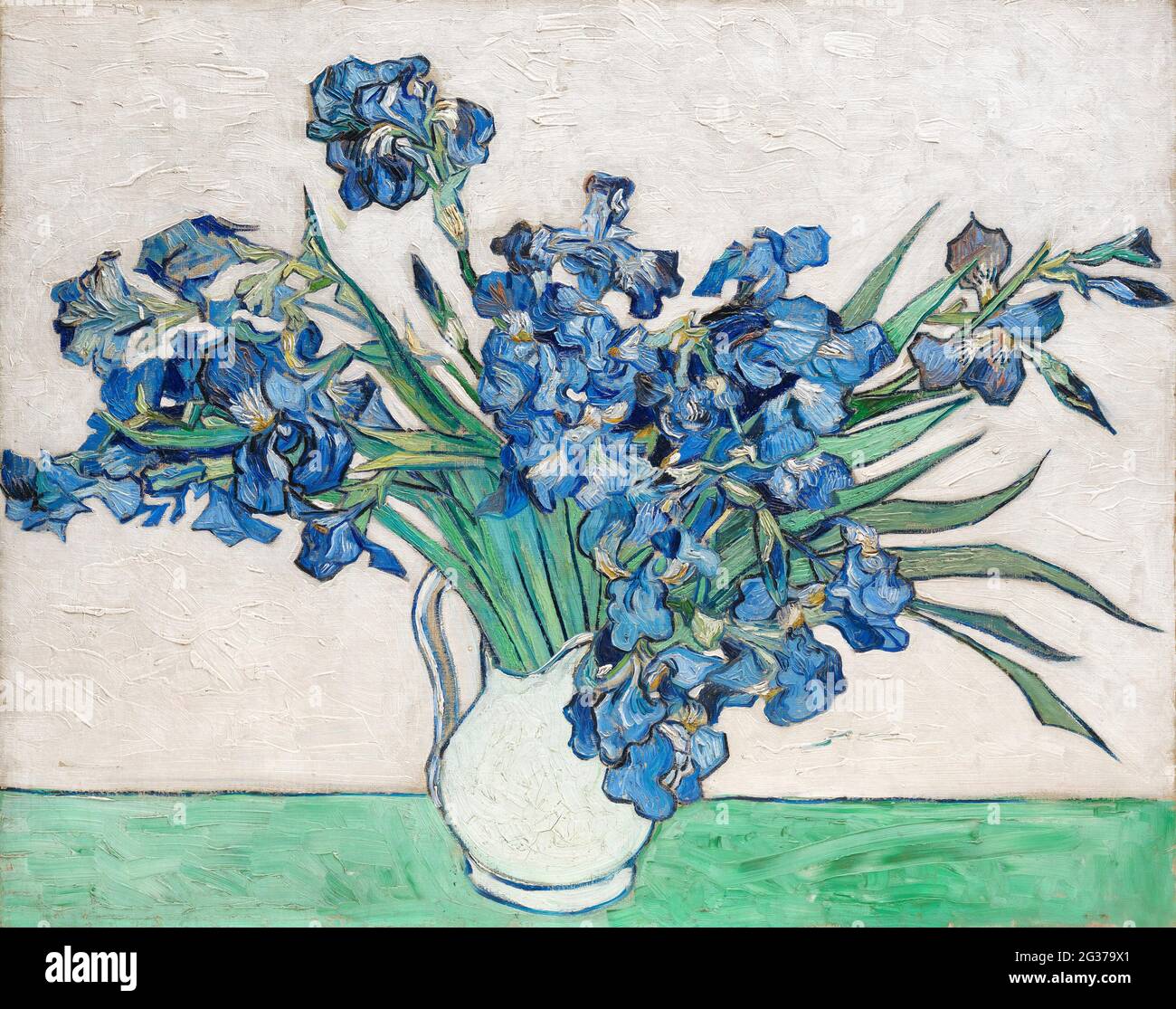 Iris (1890) von Vincent Van Gogh. Stockfoto